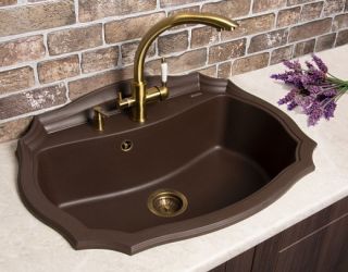 Дозатор для кухонной мойки Florentina Каскад бронза